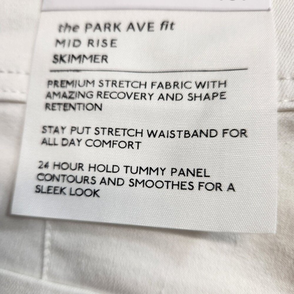 Westbound Park Avenue Womens Size 8 P   Pull On White Shorts Mid-Rise Stretch 22 - Picture 7 of 11